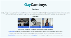 Desktop Screenshot of gaycamboys.com
