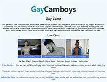 Tablet Screenshot of gaycamboys.com